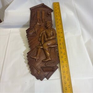 Montreal Canada Hand Carved Wooden Wall Artwork (42cm H.)